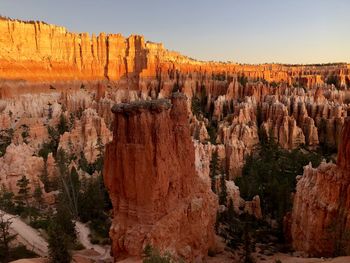 Panoramic view of rock formations