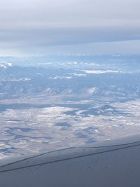 Aerial view of cloudscape against sky