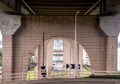 View of bridge in city