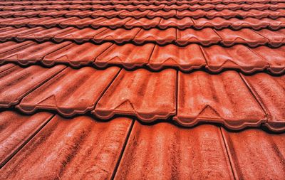 Full frame shot of roof tiles