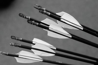 Close-up of arrows