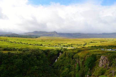 Scenic view of landscape against sky