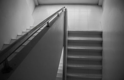 Low angle view of staircase in building