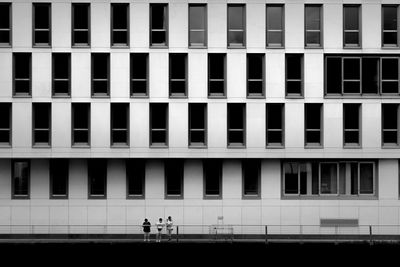 Low angle view of modern building in city