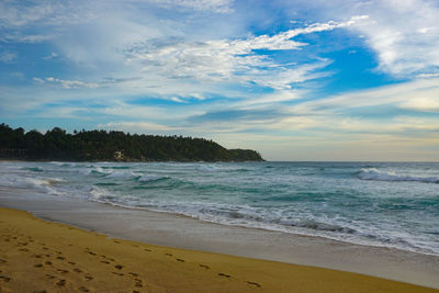 Scenic view of sea against sky