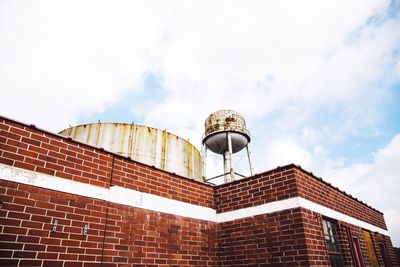 Low angle view of building against sky