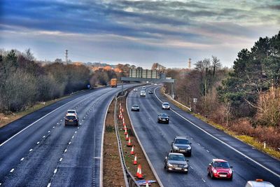 Road passing through highway