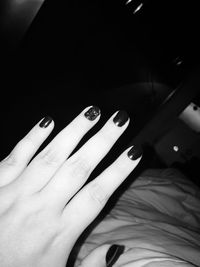 Close-up of cropped hand