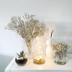 Close-up of glasses on table