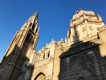 Low angle view of cathedral against clear sky
