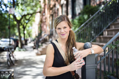 Portrait of smiling woman