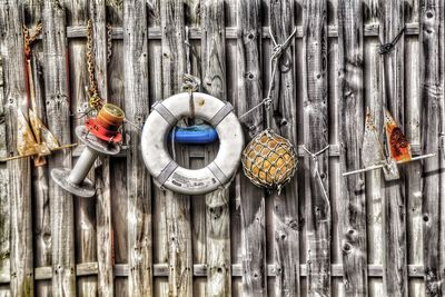 Close-up of wooden door