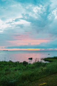 Scenic view of sea against sky