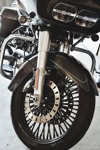 Close-up view of wheel