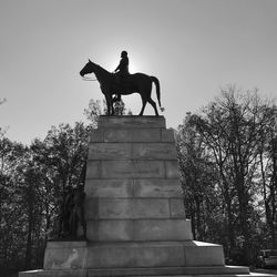 Low angle view of statue