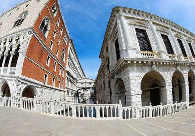 Low angle view of building against sky