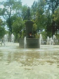 Fountain in park