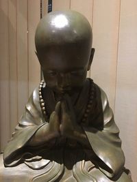 Close-up of buddha statue