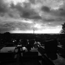 Scenic view of rain against sky