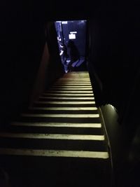 Staircase in the dark