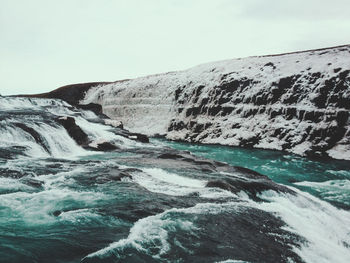 Snow covered mountains