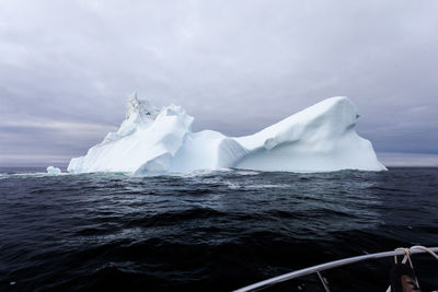 Ice berg in the gulf of st lawrence, quebec.