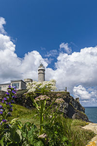 Low angle view of historical building against sky