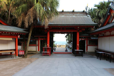 View of temple building