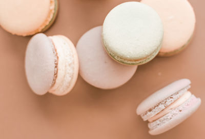 Close-up of macaroons