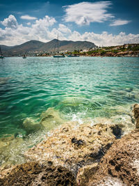 Scenic view of sea against sky