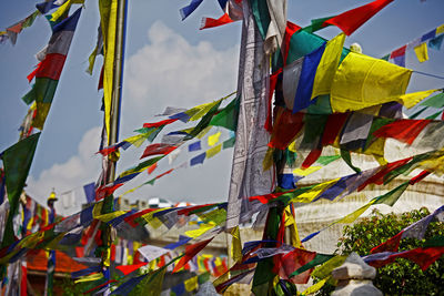 Tibetan prayer-flags in the wind