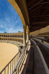 Bridge against sky in city