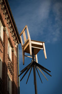 Low angle view of built structure against sky