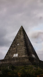 Low angle view of built structure against the sky