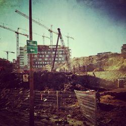Power lines against sky