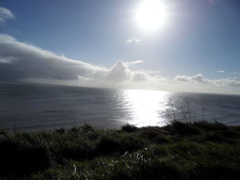 Scenic view of sea against sky