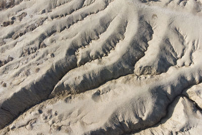 High angle view of land