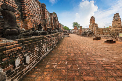 Wat phra si sanphet temple in ayutthaya historical park, this is ancient capital historical landmark