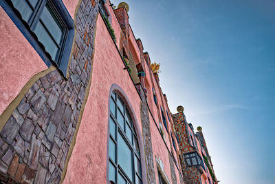 Low angle view of building against sky