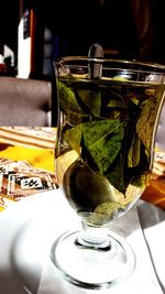 Close-up of drink on table