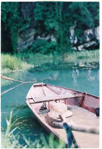 View of boats in water