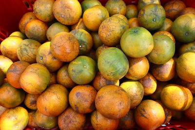 Full frame shot of oranges