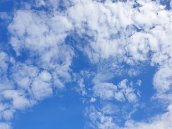 Low angle view of clouds in sky