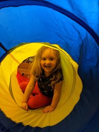 Kiley in her tunnel