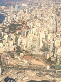 High angle view of cityscape