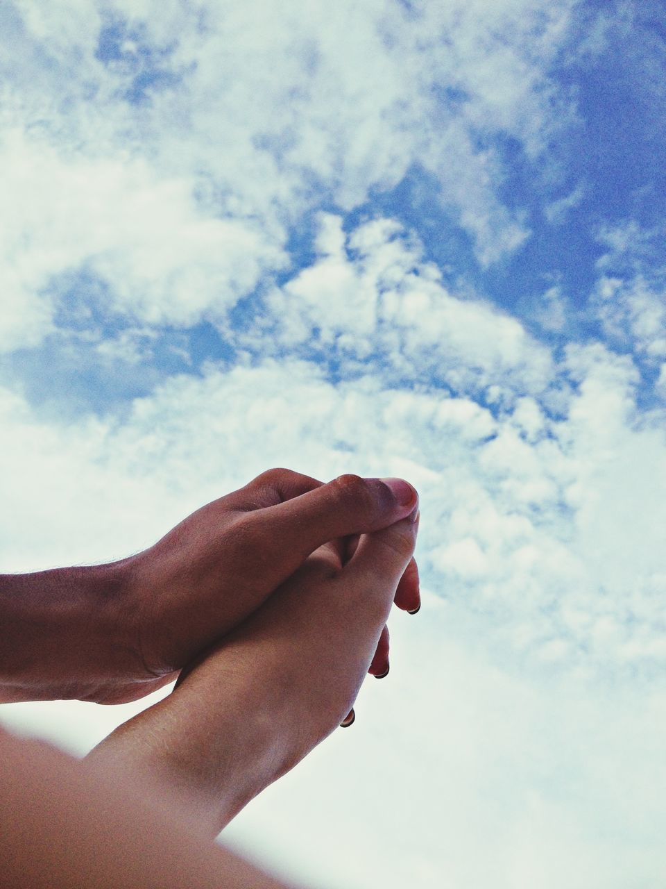 sky, low angle view, cloud - sky, cloud, cloudy, nature, beauty in nature, day, outdoors, tranquility, no people, close-up, sunlight, brown, blue, red, scenics, tranquil scene, part of, pattern