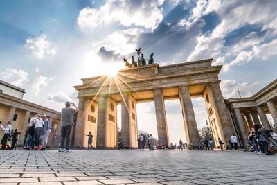 Sunset at the gate - brandenburg gate