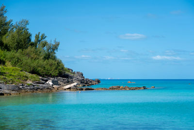 Scenic view of sea against sky