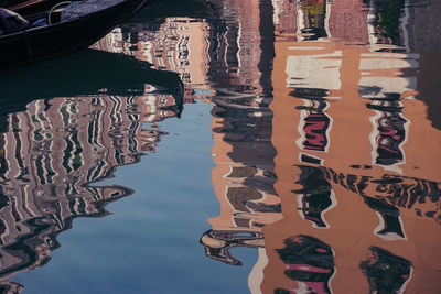 Reflection of buildings in canal