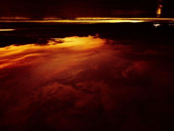 Scenic view of sky at night